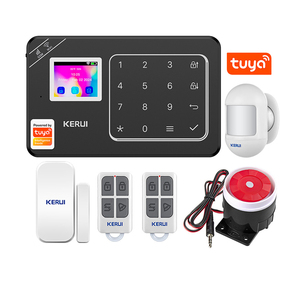 KERUI W181 Tuya Smart WiFi Système d'alarme sans fil 2G pour la sécurité de la maison Détecteur de mouvement de porte GSM Détecteur PIR Alarme antivol - Product Image 1