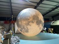 Ballon publicitaire géant gonflable en forme de lune/planète avec lumière LED pour extérieur