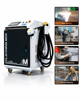 Nettoyeur laser pulsé 500W refroidi par eau à faible impact thermique pour le nettoyage des moules et l'élimination de la peinture sur bois