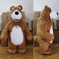 Mascotte en peluche personnalisée vêtements cosplay gorille gonflable 2m/2.6m animal panda tigre éléphant ours koala marche mascotte costume