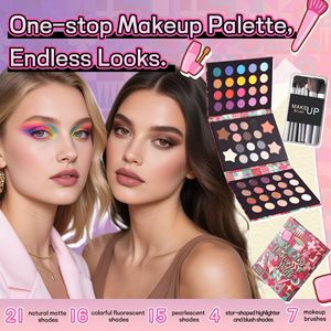 <span class=keywords><strong>Paleta</strong></span> <span class=keywords><strong>de</strong></span> Sombras <span class=keywords><strong>de</strong></span> Ojos Impermeable <span class=keywords><strong>de</strong></span> 56 <span class=keywords><strong>Colores</strong></span> Viola House, Rubor <span class=keywords><strong>de</strong></span> Maquillaje Hecho a Mano, Polvo <span class=keywords><strong>de</strong></span> Cejas Mate Brillante y Perlado, DIY - Product Image 2