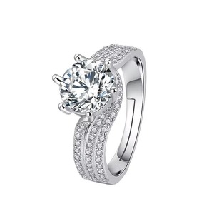 Anillo de Diamantes de Plata 925 de Calidad de Exportación para Uso Diario, Joyería de Oficina y Accesorio para Ocasiones Casuales, Disponible para la Venta - Product Image 3