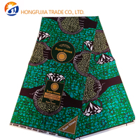 Kain Organza Afrika Panges Tissu Batik Dutch Loin Cloth 145 GSM Anti-statis Tahan Gesekan
