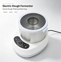 Pétrin électrique 5L en acier inoxydable avec fonction de fermentation et panneau de commande intelligent pour usage domestique