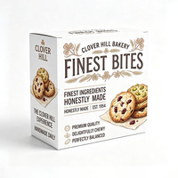 Caja para Galletas con Impresión a Todo Color Personalizada, Caja de Cartón Ecológica para Alimentos, Estilo Cajón, con Ventana