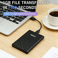 Boîtier de disque dur externe USB 3.0 VONN 2,5 pouces V9, transfert de données haute vitesse pour SSD/HDD 2,5 pouces