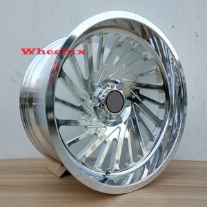 ปลอมแปลง 20-30 นิ้ว<span class=keywords><strong>ล้อ</strong></span>อัลลอยด์ขัดบาร์เรลพร้อมขอบหน้าสีเงินสําหรับ F-150 Tundra RAM Silverado Wrangler<span class=keywords><strong>ขอบ</strong></span> Rubicon - Product Image 3