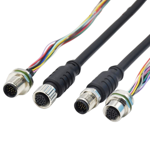 M12ตัวเชื่อมต่อกันน้ำ17-แกนตัวเชื่อมต่อการบินจำนวนแกน2-17P ซ็อกเก็ตปลั๊กส่งข้อมูล - Product Image 1