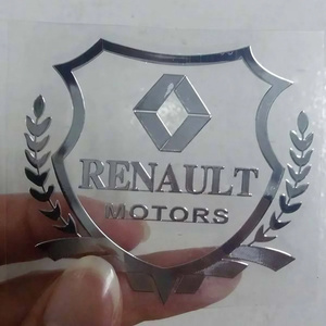 Tout matériau de forme personnalisé Fabricants de métaux Emballage et impression de haute qualité Nouvel autocollant en métal plaqué argent - Product Image 1