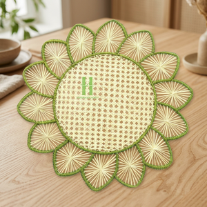 Set de table en corde de papier de qualité supérieure pour une décoration élégante de table florale, idéal pour les mariages, les événements et la décoration intérieure. Fabriqué au Vietnam. - Product Image 1