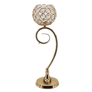 Haute qualité nordique Vintage or cire chandelier à la main cristal verre décoration de la maison galvanoplastie boîte de mariage nordique - Product Image 6