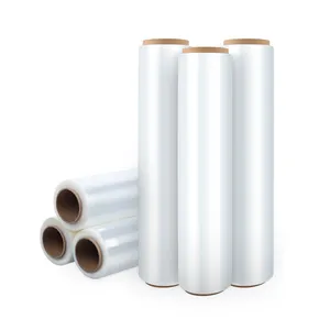 Hand Stretch Film Moisture Proof Soft Packaging Film Transparent Paper Shrink Wrap Shipping Clear Plastic Industry Durable Lldpe