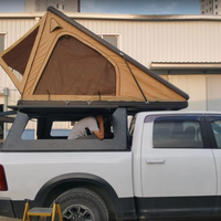Tente de toit de camion de luxe en aluminium, type pop-up, coque rigide, avec rangement pour 2 personnes, Tenda Campeggio