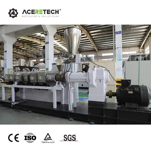 Fully Automatic ATE35 Plastic Twin Screw Extruder PP/PE Color Masterbatch Recycling Pelletizing Machine