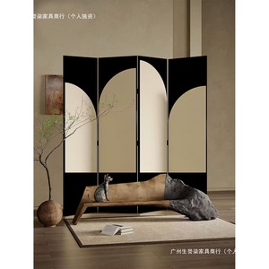 Folding <b>Screen</b> Room Divider Cream Color Foldable <b>Partition</b> For Living Room Tea Room Office Study Decorative Privacy <b>Screen</b> - Product Image 2