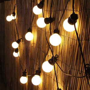 Quê hương tiến hóa 100 chân đen G50 quả cầu chuỗi đèn đồng ngoài trời chuỗi đèn cho Patio Cafe bên giáng sinh chiếu sáng - Product Image 4