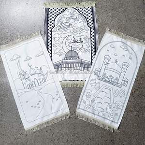 พรมปูพื้นสำหรับเด็ก ระบายสีเองได้ ลายวาดเอง สำหรับละหมาด - Product Image 3