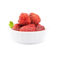 Snack de Fruta y Vegetales Liofilizados Enteros de Fresa 100% Certificados Halal, en Bolsa, con Sabor Salado, Textura Dura y Nutritivos