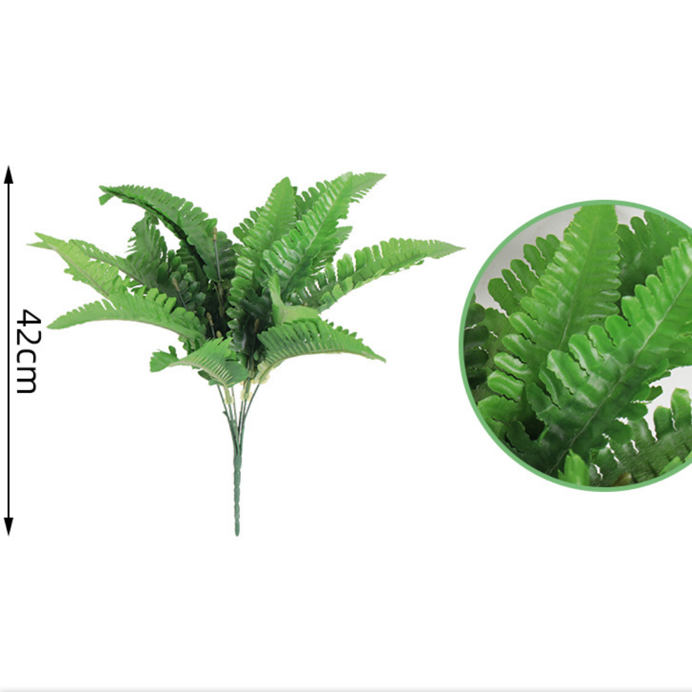 Foglia persiana in seta a 7 punte