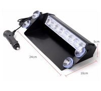 Nouvelle lumière stroboscopique de pare-brise avec 3 modes clignotants voyants d'avertissement de voiture pour la plupart des voitures