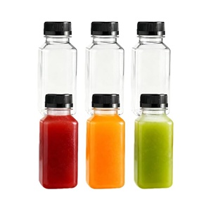 Bouteille carrée en PET de haute qualité pour jus de fruits et boissons, 60 ml, 120 ml, 2 oz, 4 oz, bouteille de 60 ml pour jus de gingembre - Product Image 1