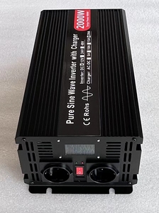 เครื่องสำรองไฟฟ้า (UPS) กำลังไฟ 2000W 2KW 12V 24V 48V เป็นไฟ AC 110V 220V พร้อมที่ชาร์จ - Product Image 2