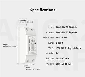 Electrical Switch 90-250V 10A Wifi Light Wifi Smart Switch <strong>Sonoff</strong> <strong>Basic</strong> - Product Image 6