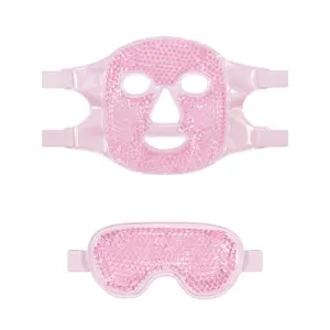 Reduzierung von Schwellungen, Taschen unter den Augen Massage gerät Cool Sleeping Eye Mask Fomentation Pack zur Linderung von Dehnung Gesicht Augen maske Ice Pack