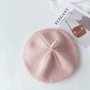 Knit Beret Multicolor Children Baby Hats Autumn Winter Styling Accessories Hipster Painter Hat Girls Kids Bonnet Beret