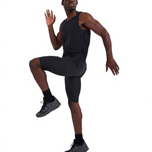 Wholesale Men Cotton Mesh Gym Tank Top Breathable Sleeveless Fitness Training Vest Quick Dry Workout Sports <b>Singlet</b> - Product Image 4