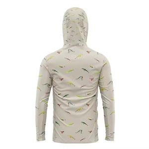 Sudadera con capucha OME personalizada ultrafina UPF 50 de seda helada con estampado digital, para hombre, protección solar, manga larga, transpirable, 140g, camiseta deportiva de verano. - Product Image 2