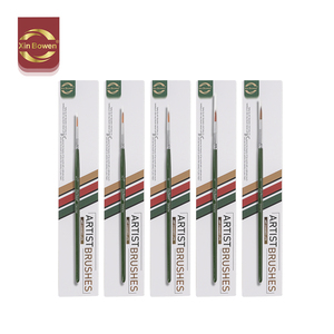 Xin Bowen pennello a pennello fine dettaglio singolo pennello sintetico rotondo acrilico pennello per acquerello ad olio con borsa in tela - Product Image 1