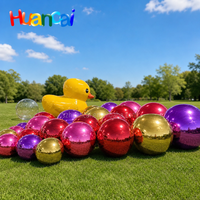 Ballon disco gonflable en PVC pour intérieur et extérieur, grande sphère miroir multicolore brillante suspendue, décoration pour festival de musique et événements