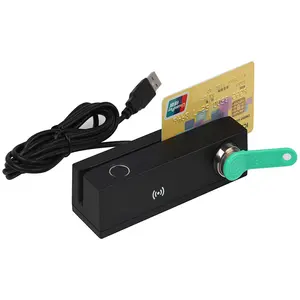 데스크탑 마그네틱 카드 리더 장치 USB RFID 리더 라이터 I-button 카드 리더 MFR120