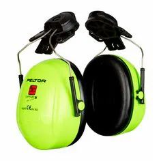 3M™PELTOR™Tiempo óptimo™II Hi-Viz Yellow Earmuffs 30 DB con montaje en casco Modelo 2017 - Product Image 1