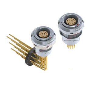 Eeg.1b. 310.cll 10pin thẳng Uốn Plug-in Hội Đồng Quản trị đôi phía trước Nut ổ cắm kết nối - Product Image 6