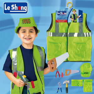 Costume da Giardinaggio, Boscaiolo, Operatore Edile, Riparatore per Bambini, Set per Giochi di Ruolo e Travestimenti - Product Image 6