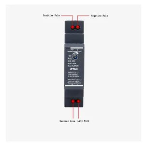 Meanwell HDR-15-12 din rail terminal block housing ups usb power supply for din rail machine power supply with led