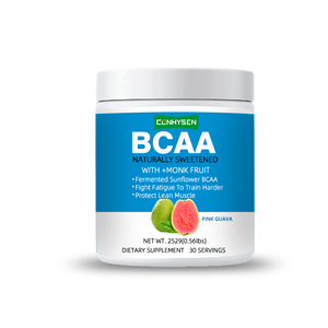 Poudre de BCAA de bonne qualité avec fruit de moine pour lutter contre la fatigue pour s'entraîner plus dur Supplément de BCAA naturellement sucré - Product Image 1