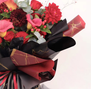 Papier d'emballage de fleurs en marbre doré, 50 mètres, papier d'emballage imperméable pour série de maillots de bains - Product Image 3