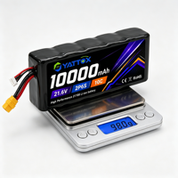 Batterie de drone Yattox Pouch Cell 21,6V 10000mAh longue durée, utilisation industrielle FPV, lithium haute densité énergétique 21700