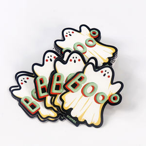 Pegatinas Luminosas de Fantasmas de Vinilo para Halloween - Brillan en la Oscuridad para Decoración de Fiestas - Product Image 3