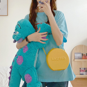 Sac à bandoulière rond Chuai de 7 pouces avec fermeture à glissière, couleurs bonbon, sac à bandoulière portable pour femme - Product Image 2