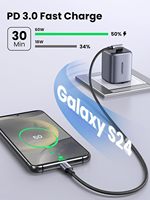 Kabel USB-C ke USB-C UGREEN Sudut Kanan 60W Pengisian Cepat 90 Derajat untuk iPhone 17/16 MacBook Pro/Air iPad Pro