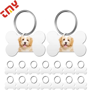 Mặt dây chuyền chó hình xương bằng kim loại nhôm anodize, khắc laser tùy chỉnh cá nhân - Product Image 6