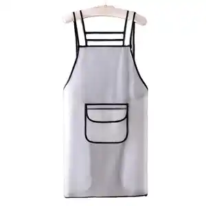 热卖性感设计厨房围裙快速送货免费围裙图案不同颜色褶边围裙
