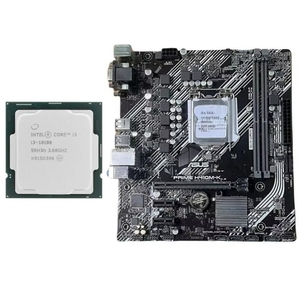 Placa Base para Computadora de Escritorio LGA1200 para ASUS H410M-F/<span class=keywords><strong>K</strong></span>/V3, Compatible con I3-10100, I5-<span class=keywords><strong>10400</strong></span>, I7-10700, Soporte para la 10ª Generación con Kit de CPU - Product Image 1