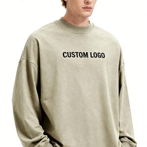 Camiseta de Manga Larga Retro Unisex de Alta Calidad con Logotipo Personalizado, 300G, Estilo Vintage, Corte Holgado, Transferencia Térmica, ODM, Poliéster/Algodón - Product Image 2