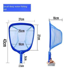 Handheld Plastic <span class=keywords><strong>Leaf</strong></span> Rake Skimmer <span class=keywords><strong>Net</strong></span> <span class=keywords><strong>Pool</strong></span> Reinigungs zubehör Ausrüstung für Schwimmbad - Product Image 3