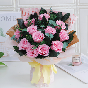 Bouquet da sposa di alta qualità san valentino festa della mamma conservato Bouquet di Rose eterno Bouquet di fiori per regali o decorazioni per la casa - Product Image 3